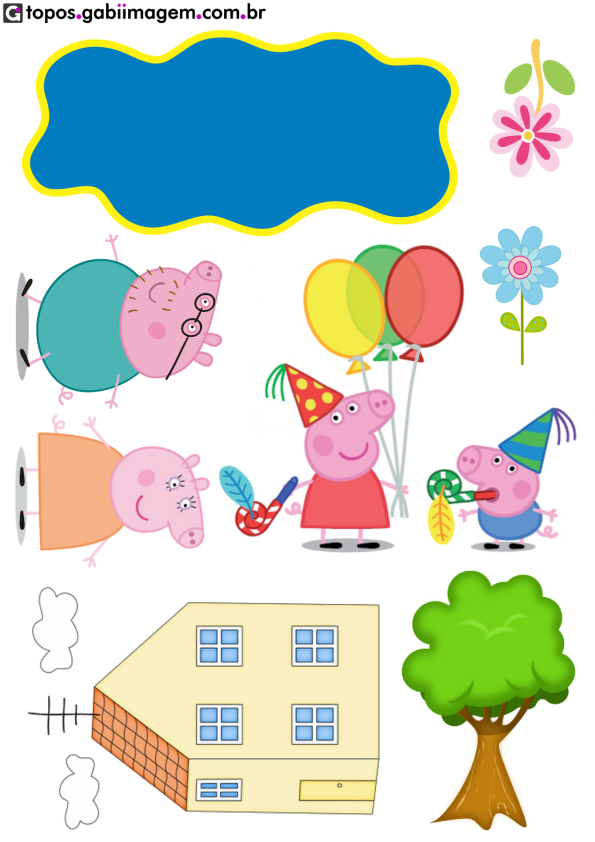 topo de bolo pepa pig