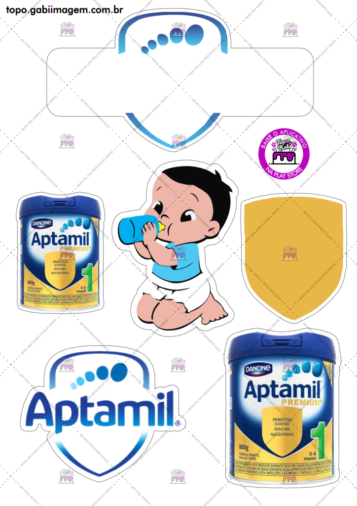 topo de bolo Aptamil