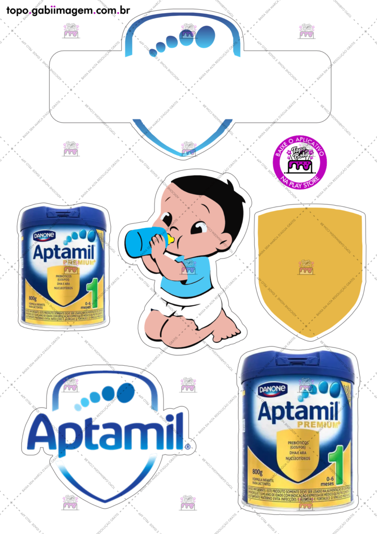 topo de bolo Aptamil