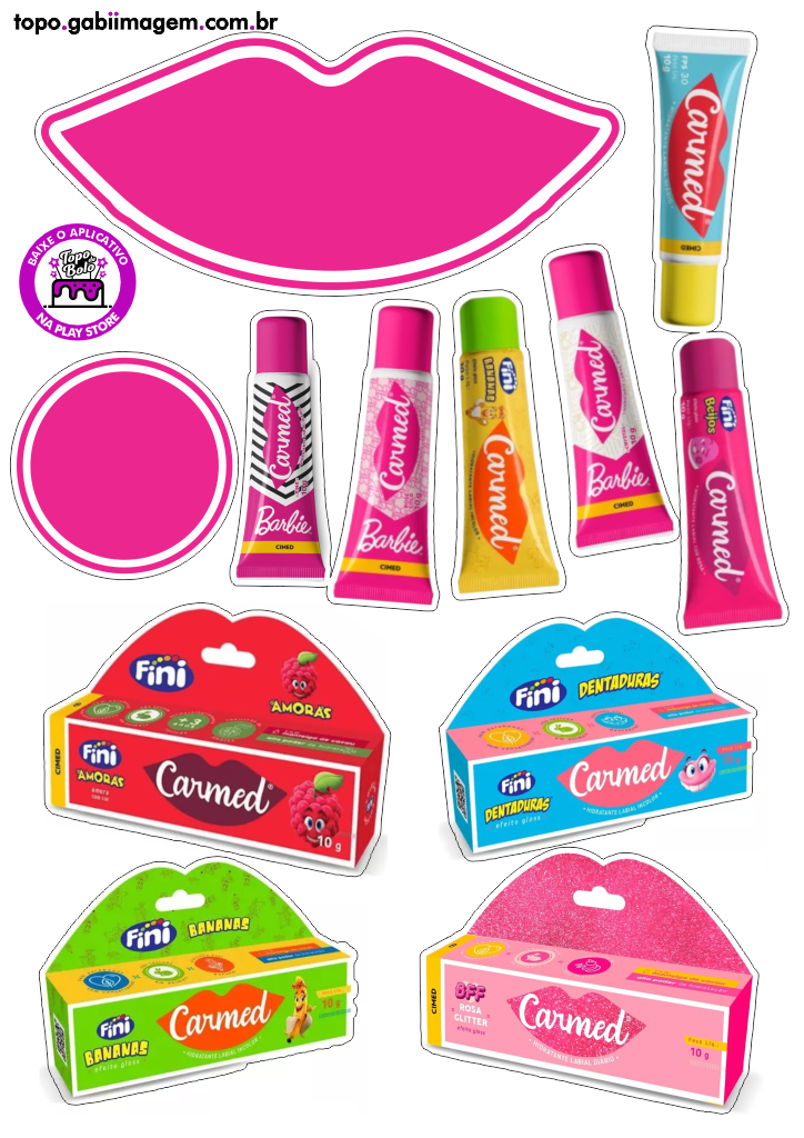 topo de bolo carmed fine